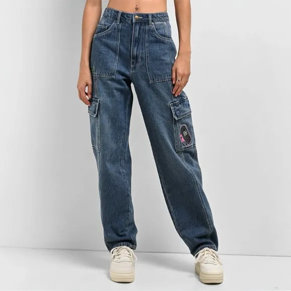 Empyre Tori Porkchop Pocket Cargo Skate Jeans Blue Colorway