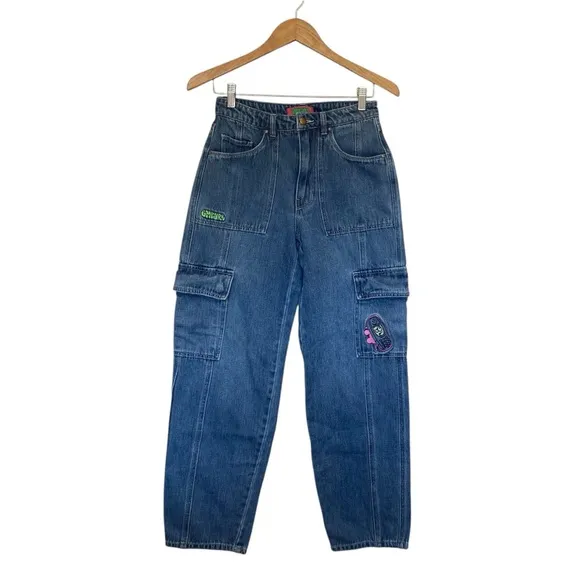 Empyre Tori Porkchop Pocket Cargo Skate Jeans Blue Colorway
