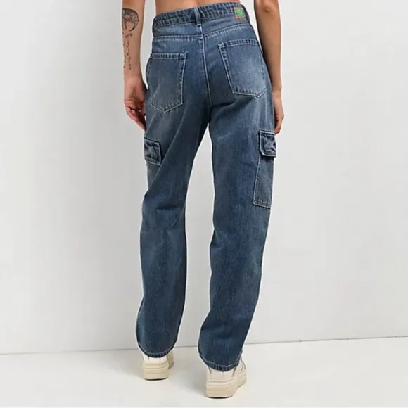 Empyre Tori Porkchop Pocket Cargo Skate Jeans Blue Colorway