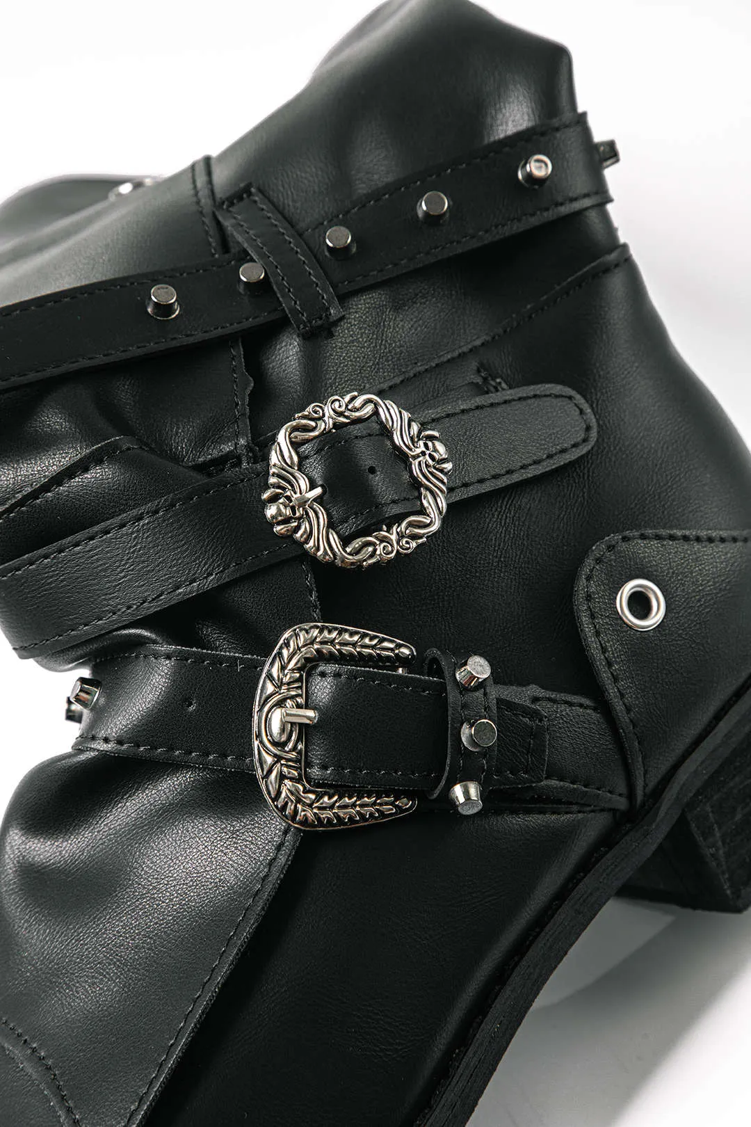 Faith - Retro Studded Chic Woman's Knee High Boots