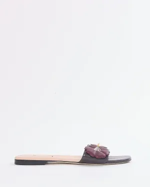 Fendi Grey Multi Floral Cut Out Accent Sandals - 38 BOUGHT AT COST