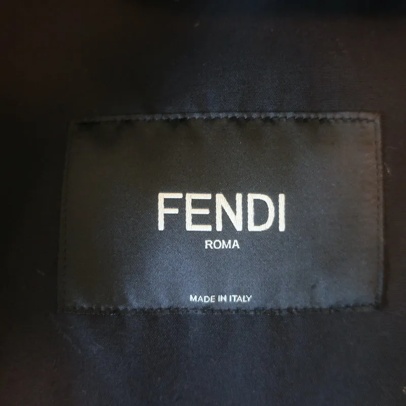 Fendi Roma Amor Zucca Canvas Jacket Brown Size 54