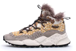 *FINAL SALE*Mohican - Grey Yellow Eco-Fur