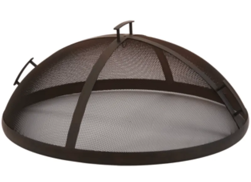 Flaming Gorge -  Gobi Polished Stainless Steel Fire Pit -Mesh Cover Accessory NEW!