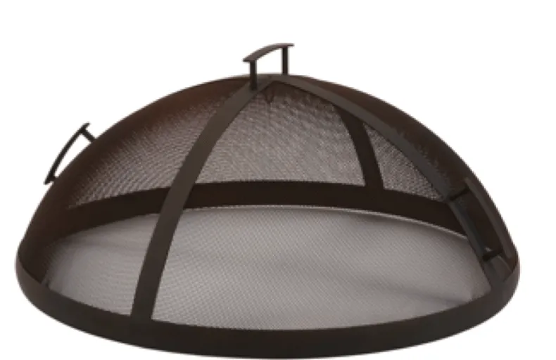 Flaming Gorge -  Gobi Polished Stainless Steel Fire Pit -Mesh Cover Accessory NEW!