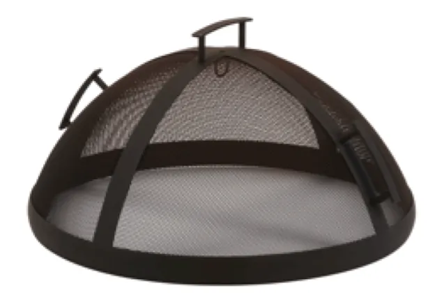 Flaming Gorge -  Gobi Polished Stainless Steel Fire Pit -Mesh Cover Accessory NEW!