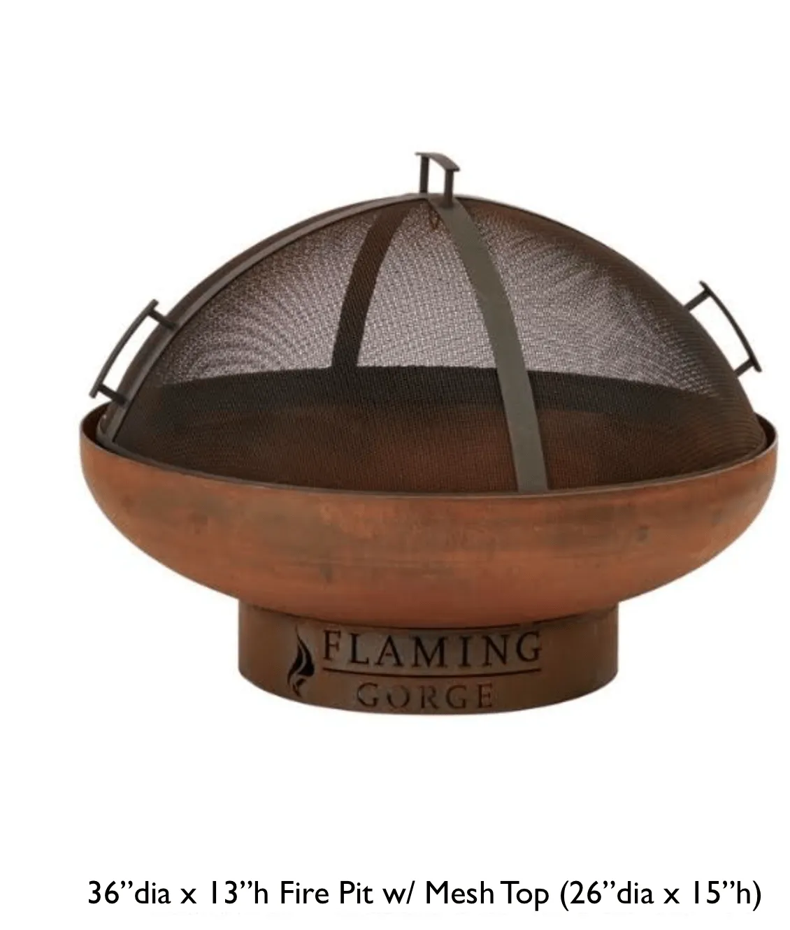 Flaming Gorge Gobi Steel Fire Pit & Mesh Top