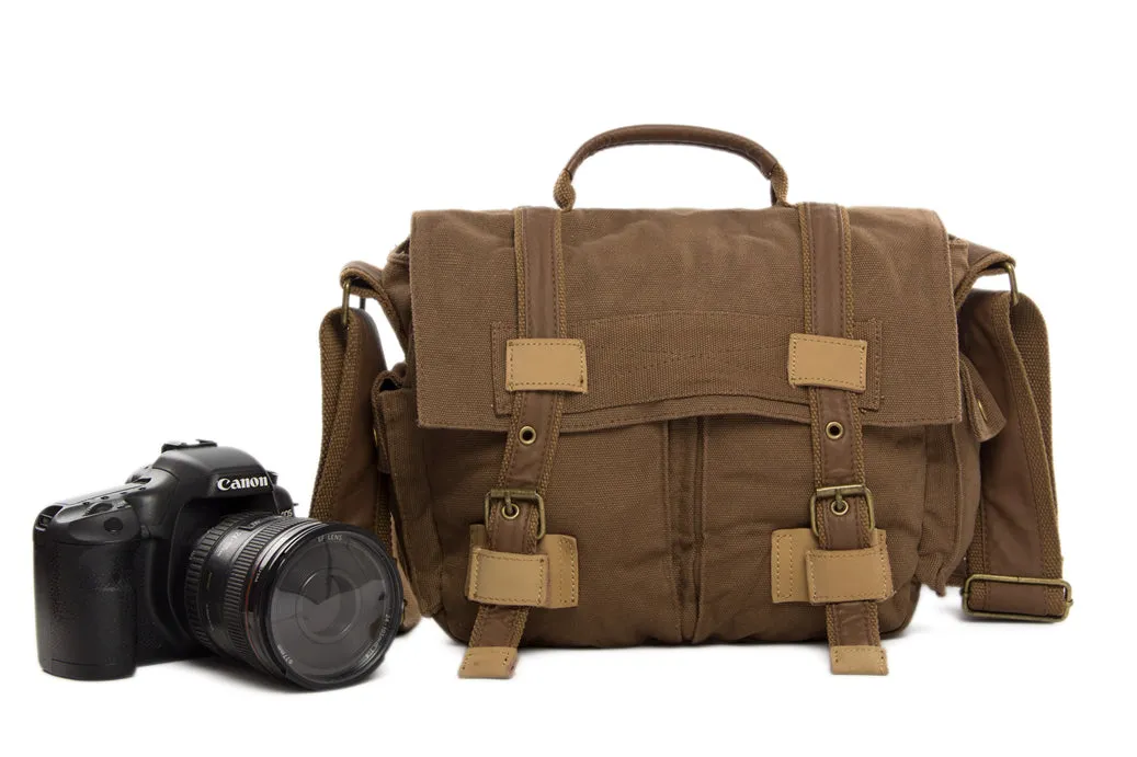 Flash Sale Canvas DSLR Camera Bag, Vintage Men's Message Bag, Professional SLR Camera Bag BBK-2