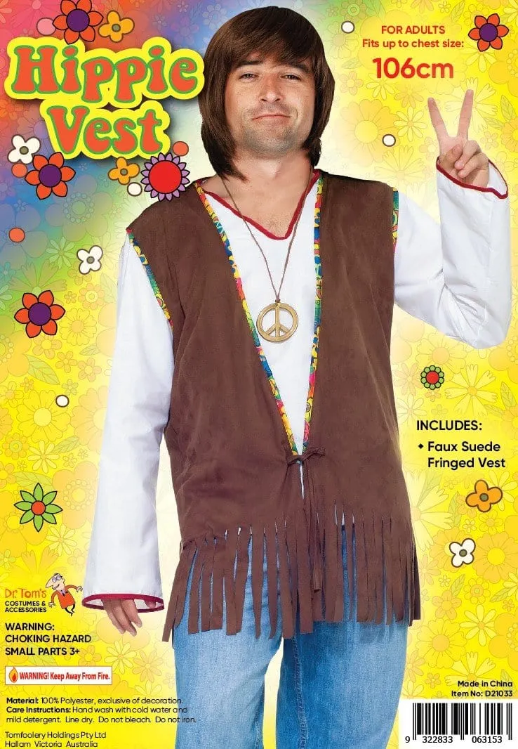 Fringed Hippie Vest for Men