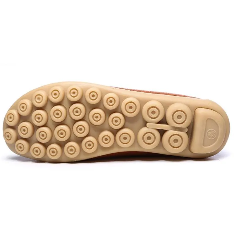 Genuine Leather Summer Women Flats Shoes