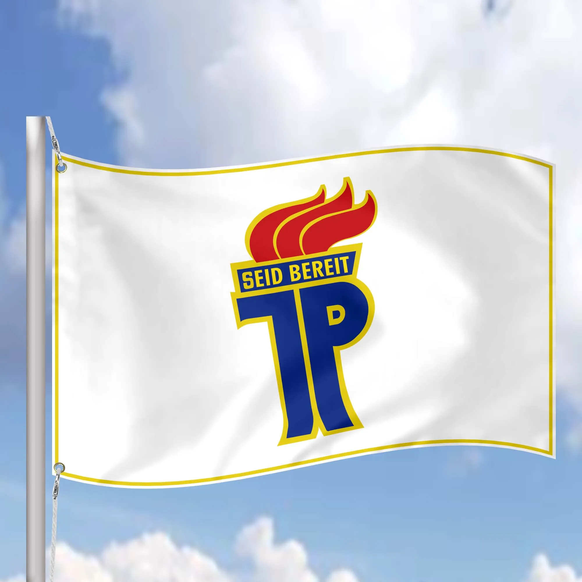 German Democratic Republic Pionierorganisation Ernst Thälmann Flag Banner