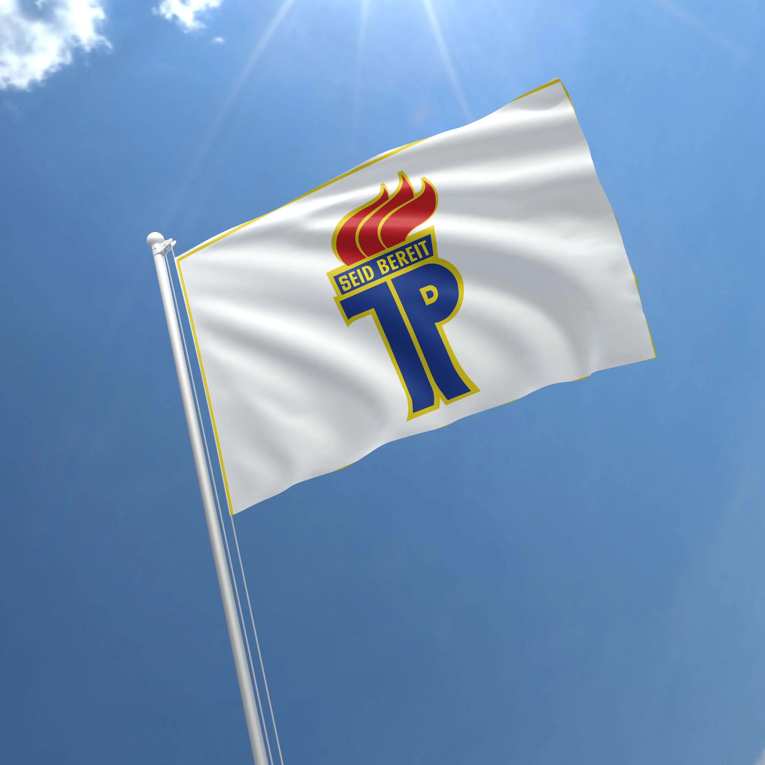 German Democratic Republic Pionierorganisation Ernst Thälmann Flag Banner
