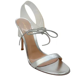 Gianvito Rossi Silver / PVC Estelle Sandals
