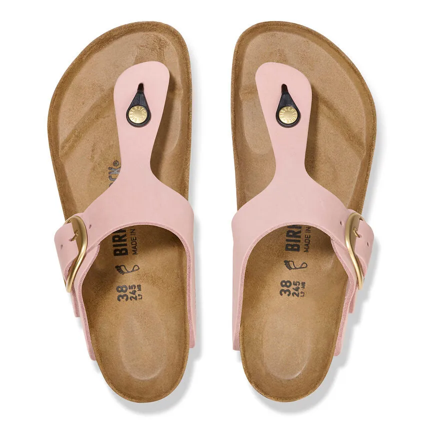 Gizeh Big Buckle - Soft Pink Nubuck||Gizeh grosses boucles - Nubuck rose pâle