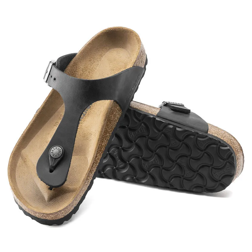 Gizeh - Black Oiled Leather||Gizeh - Cuir huilé noir