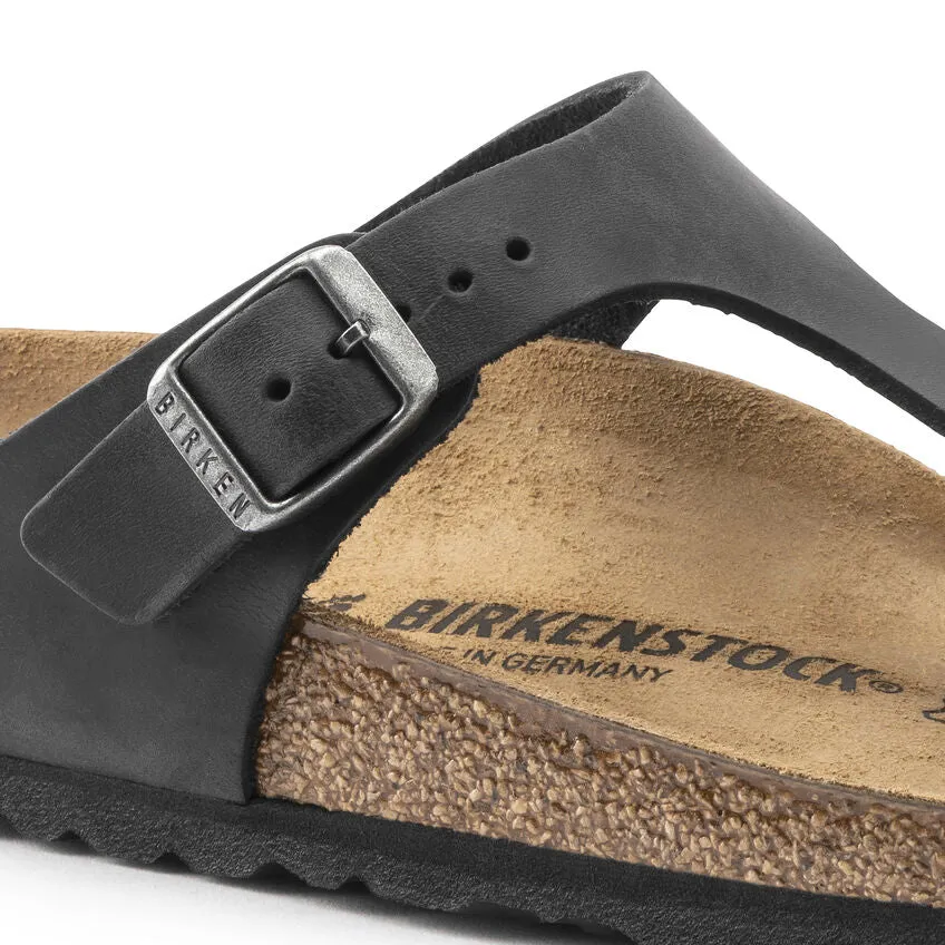 Gizeh - Black Oiled Leather||Gizeh - Cuir huilé noir