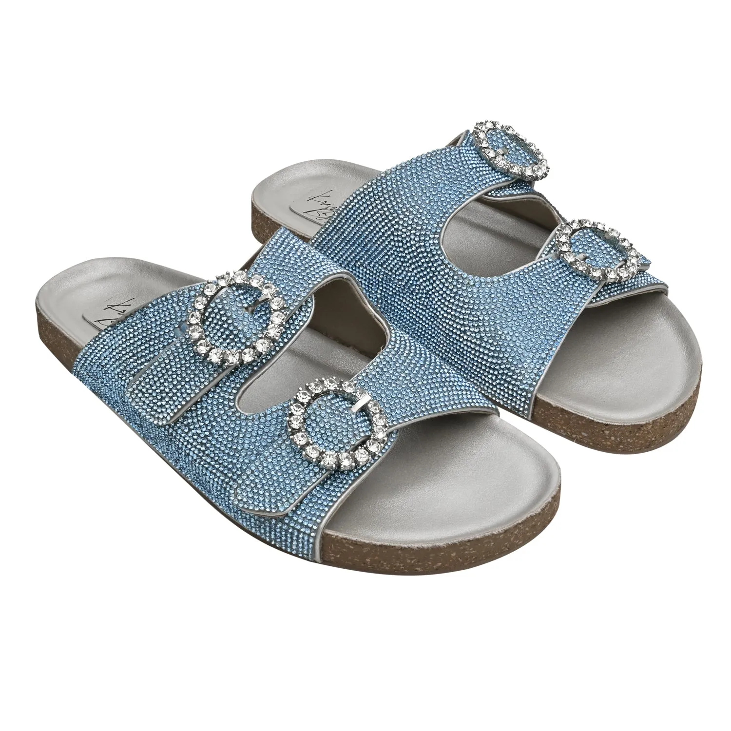 Glimmer Buckled Slides