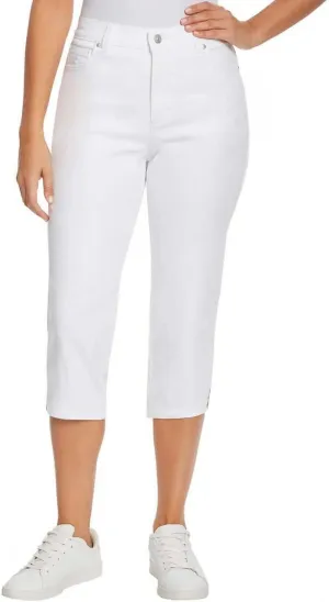 Gloria Vanderbilt Women's Amanda Capri Jeans 1386509 White 12