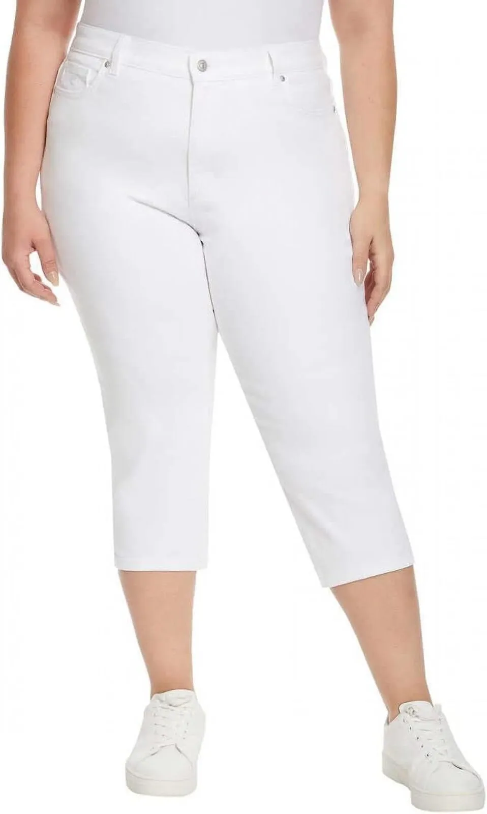 Gloria Vanderbilt Women's Amanda Capri Jeans 1386509 White 12