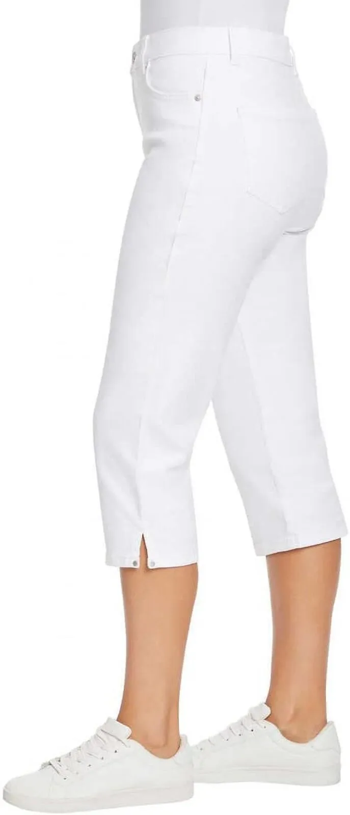 Gloria Vanderbilt Women's Amanda Capri Jeans 1386509 White 12