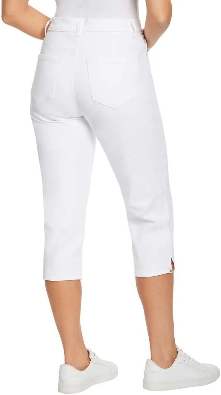 Gloria Vanderbilt Women's Amanda Capri Jeans 1386509 White 12