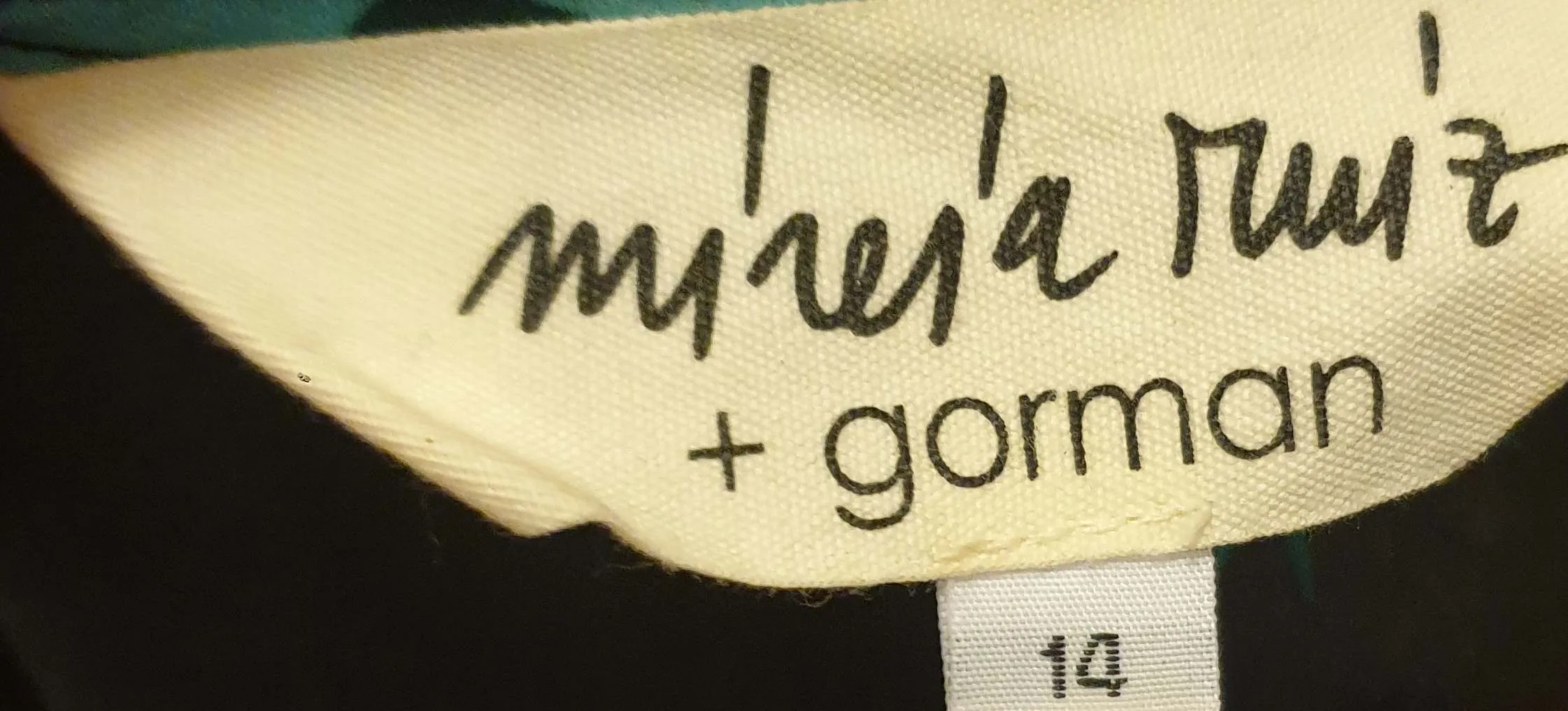 Gorman   Mireia Ruiz unique print dress size 14 (best fits 12-small 14)