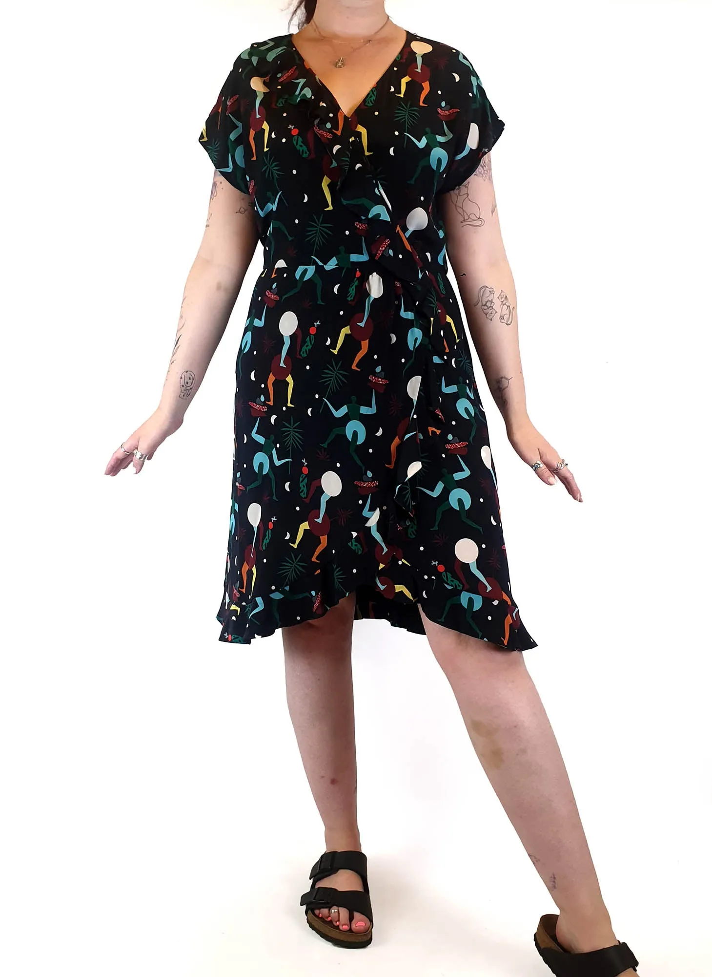 Gorman   Mireia Ruiz unique print dress size 14 (best fits 12-small 14)