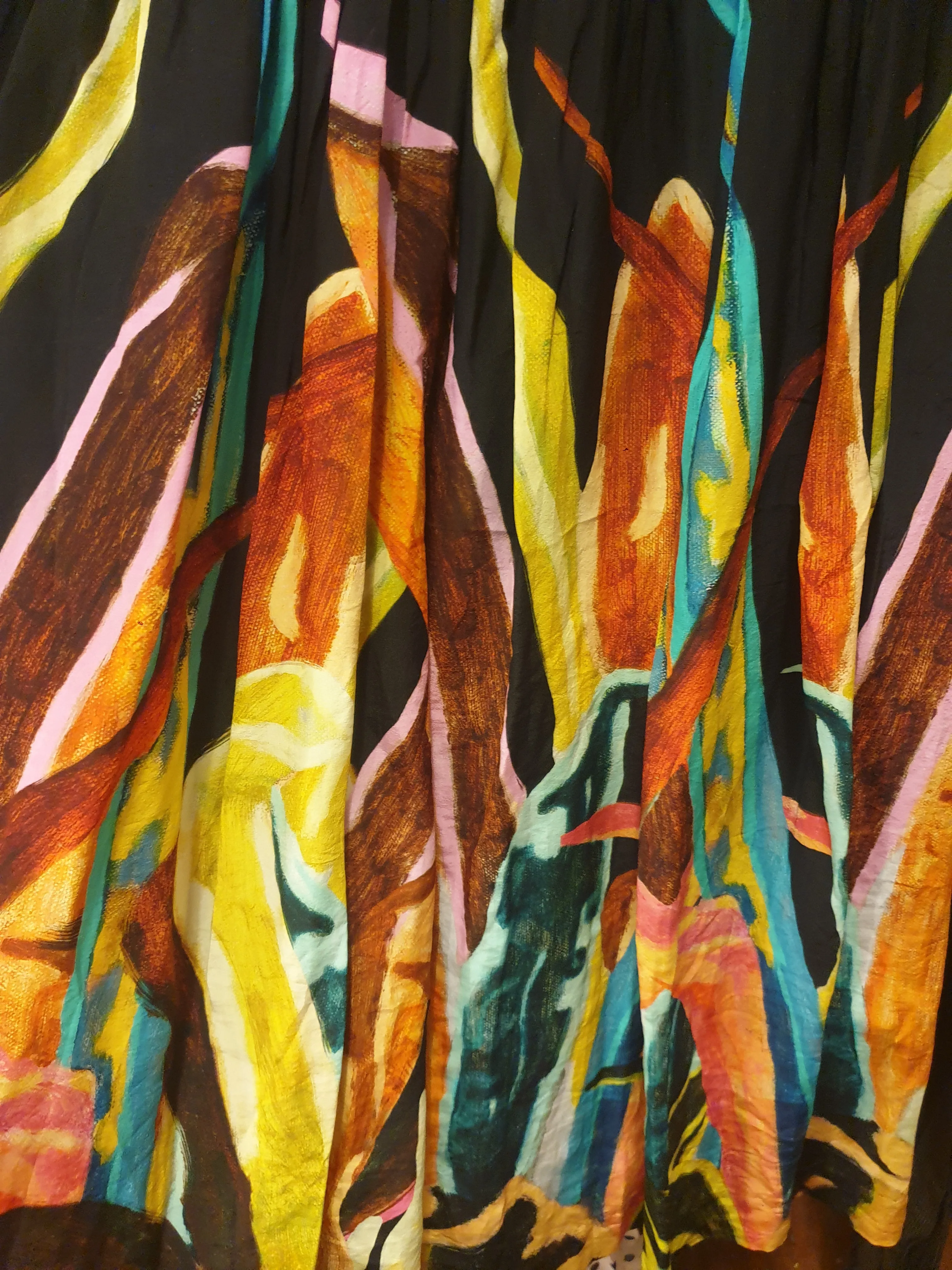Gorman silk mix vibrant print skirt size 8