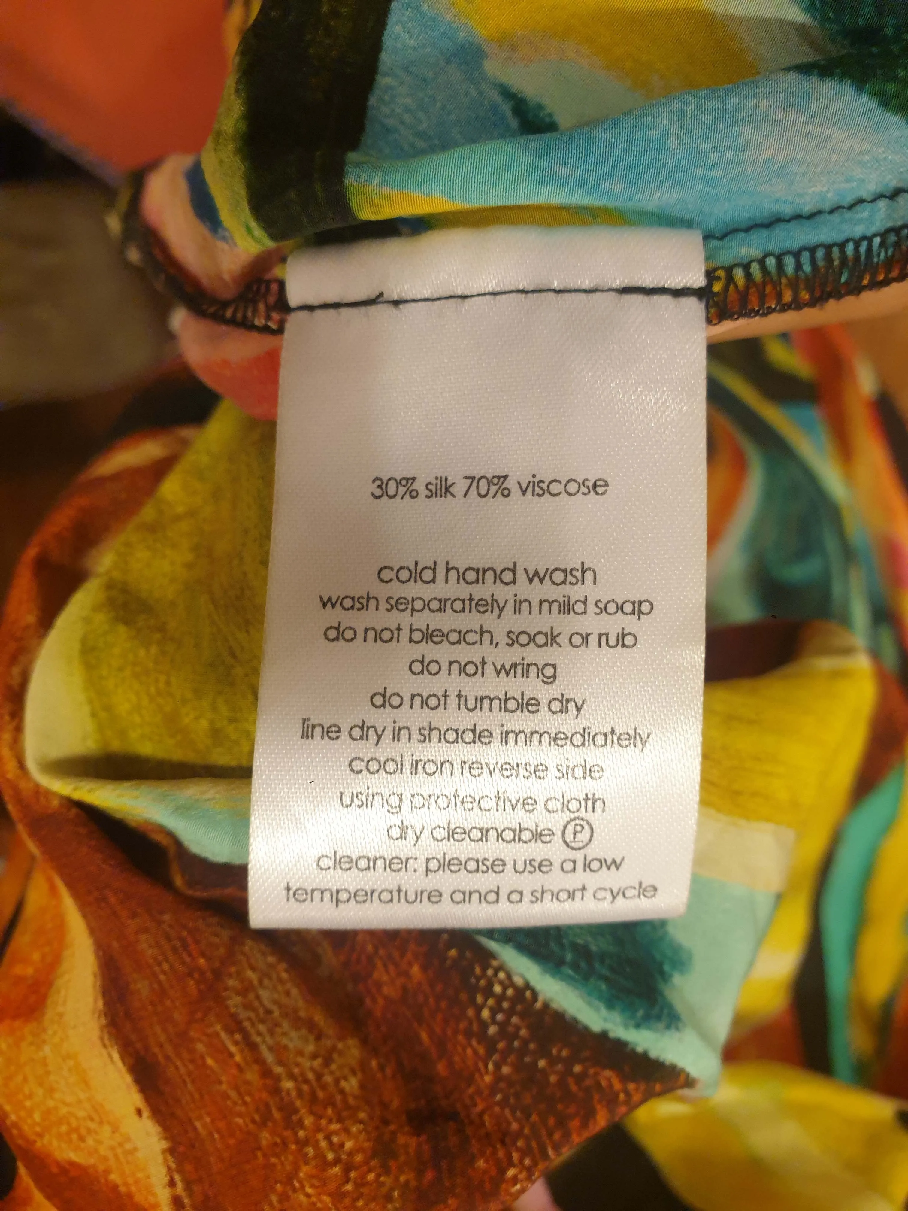 Gorman silk mix vibrant print skirt size 8