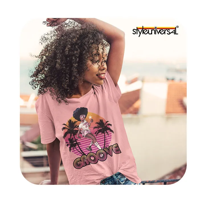 Groove Retro 70's 80's Roller Skate Short-Sleeve Unisex T-Shirt