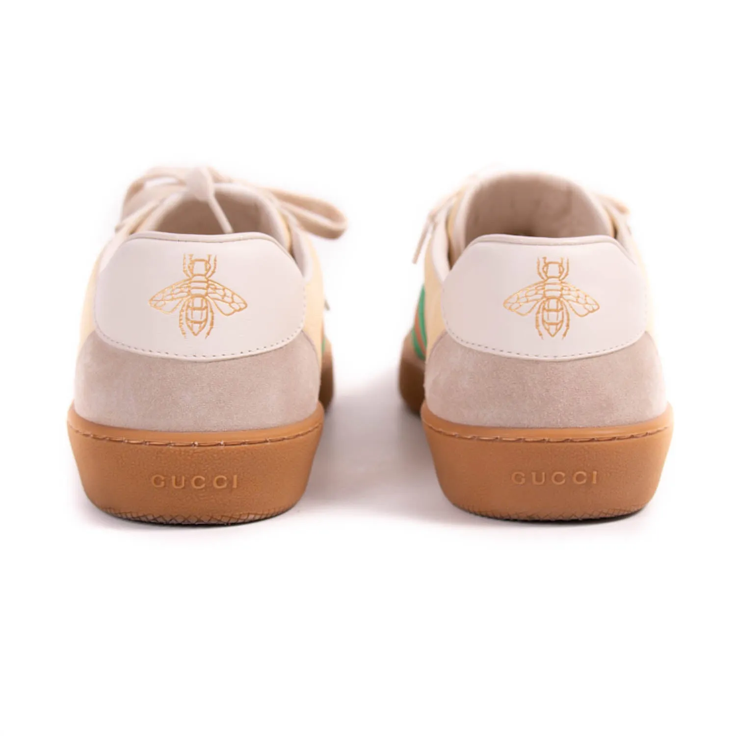 Gucci Ace Leather Bee Sneakers