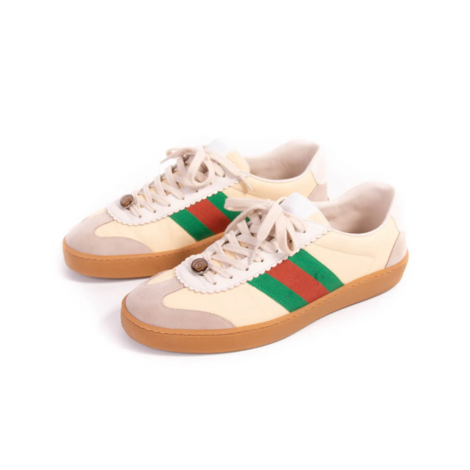 Gucci Ace Leather Bee Sneakers