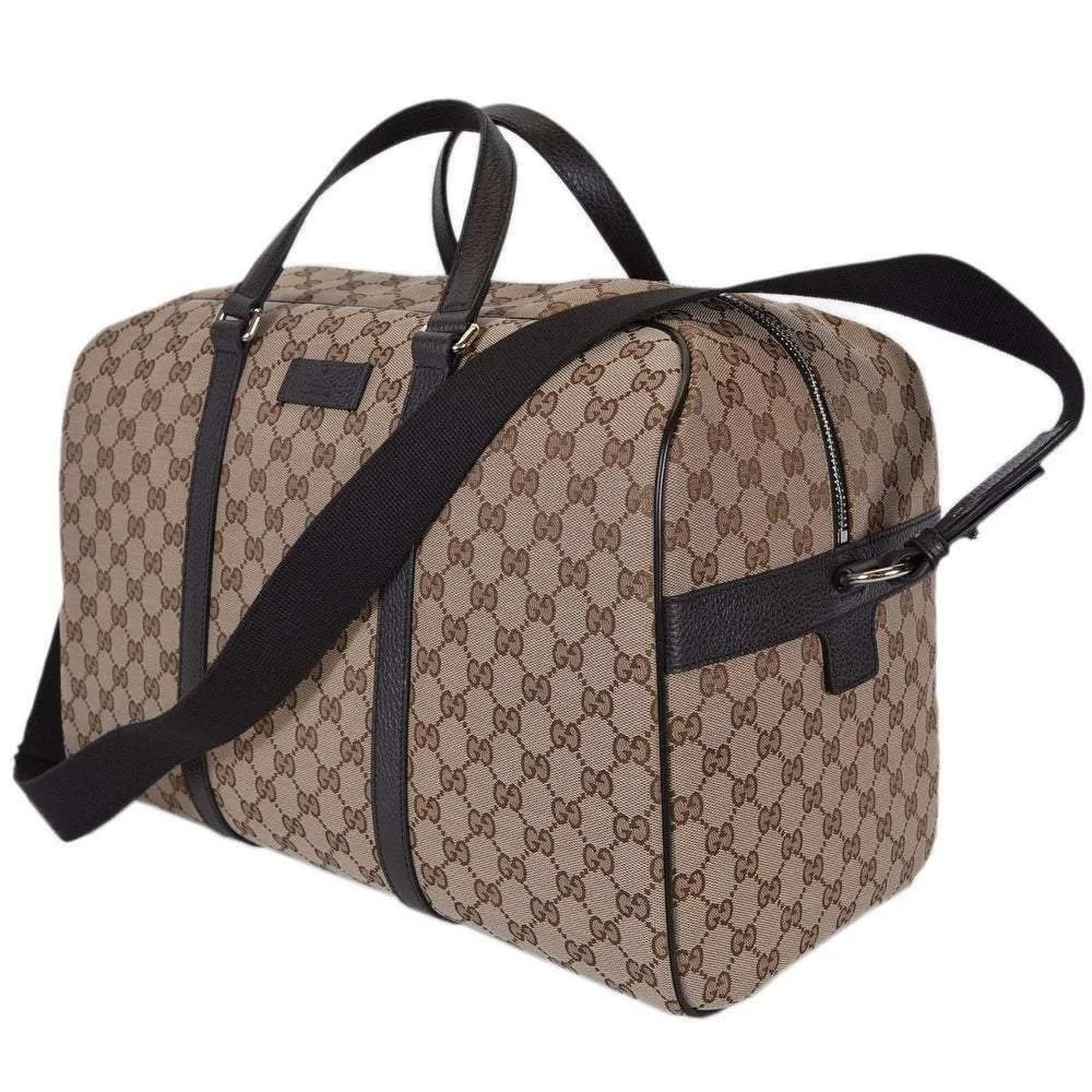 Gucci GG Supreme Canvas Boston Bag with Removable Strap in Beige