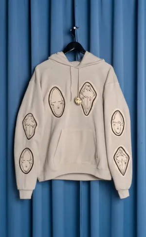 Hand Painted 'Diary' Patch Hoodie - Medium