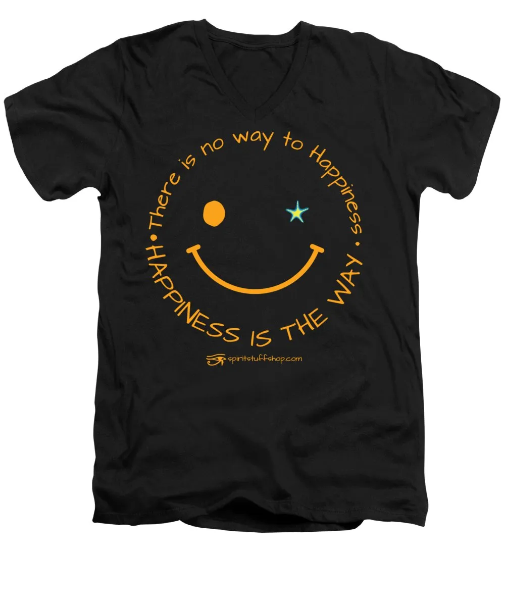 Happiness Is The Way - Men's V-Neck T-Shirt