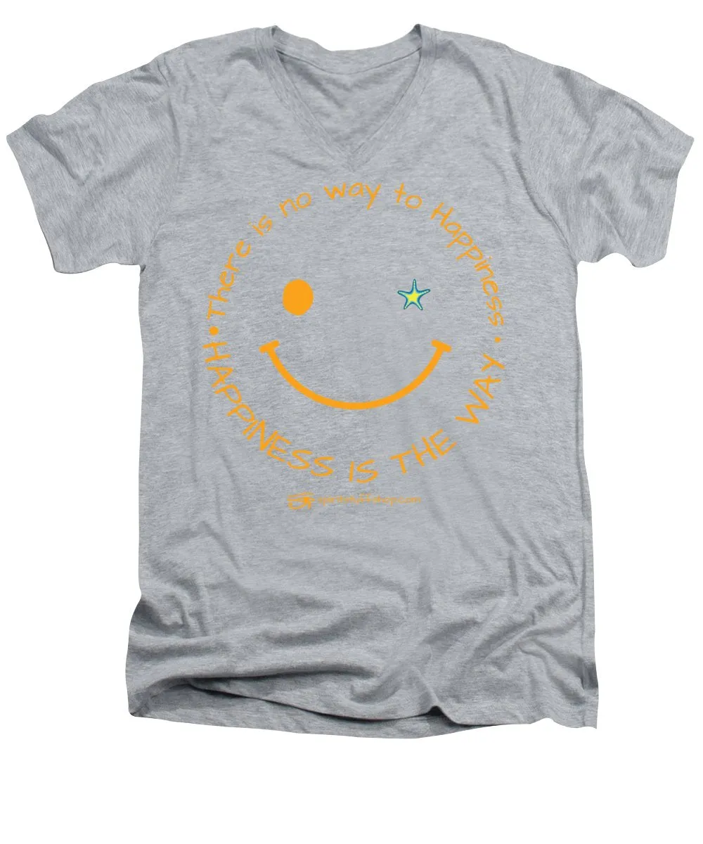 Happiness Is The Way - Men's V-Neck T-Shirt
