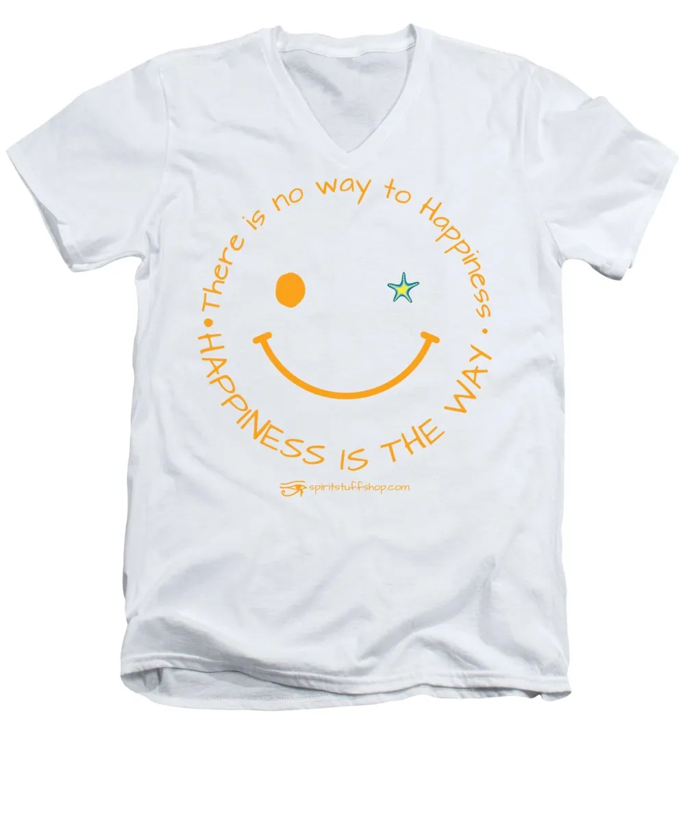 Happiness Is The Way - Men's V-Neck T-Shirt