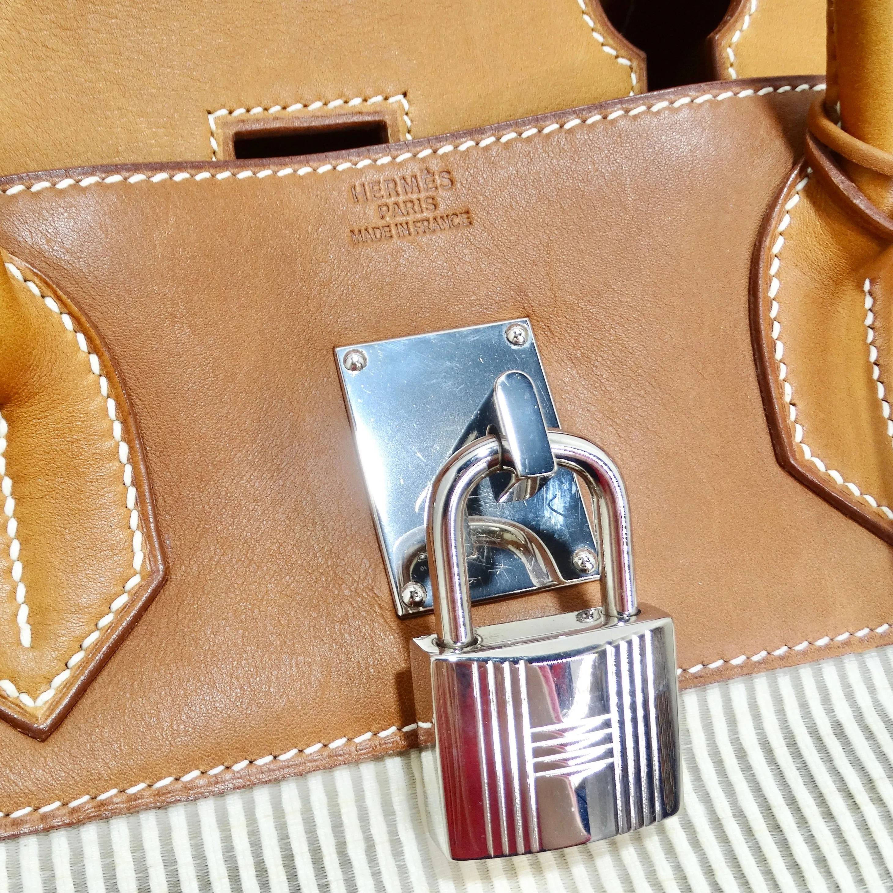 Hermes Birkin Bag 50cm in Barenia Crinoline