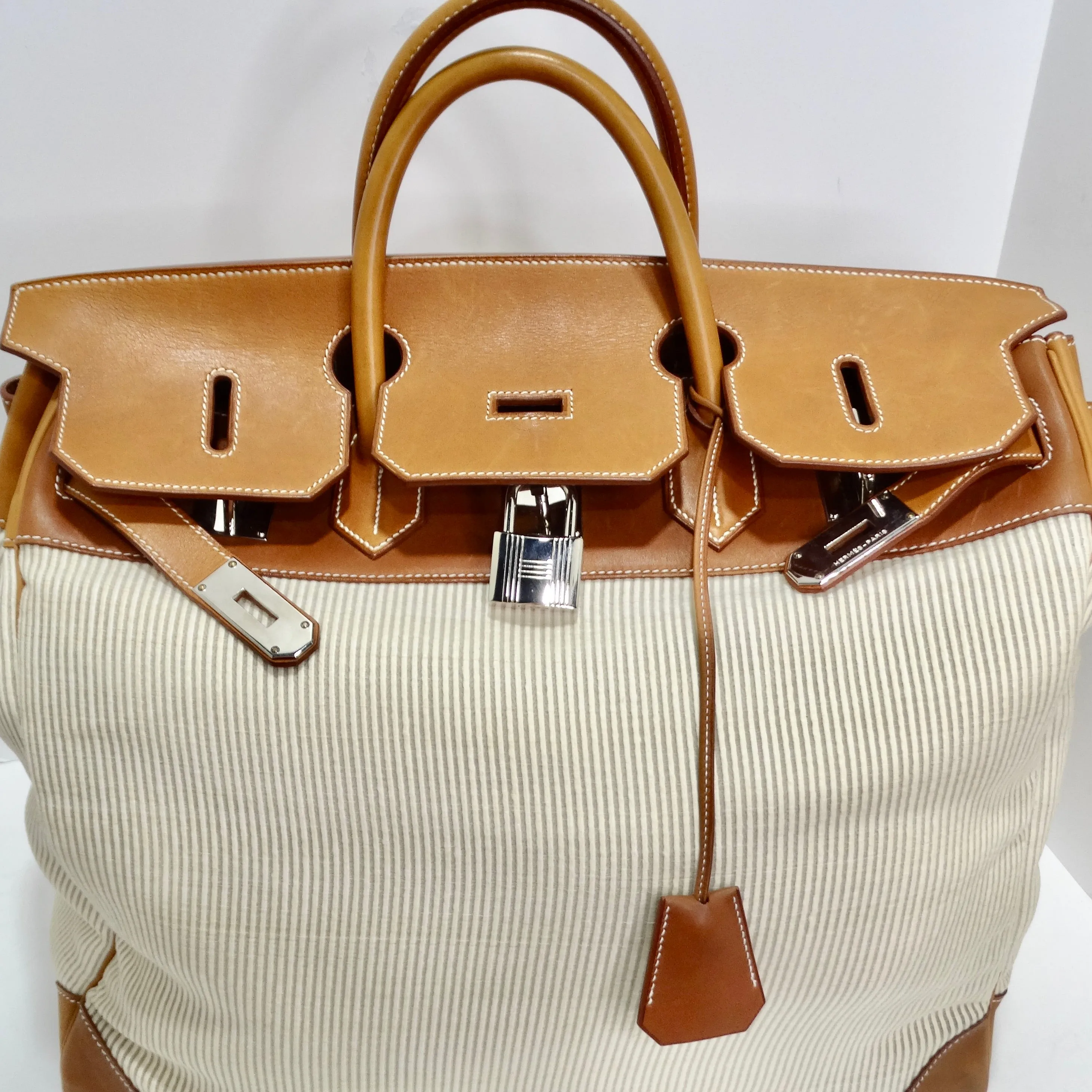 Hermes Birkin Bag 50cm in Barenia Crinoline
