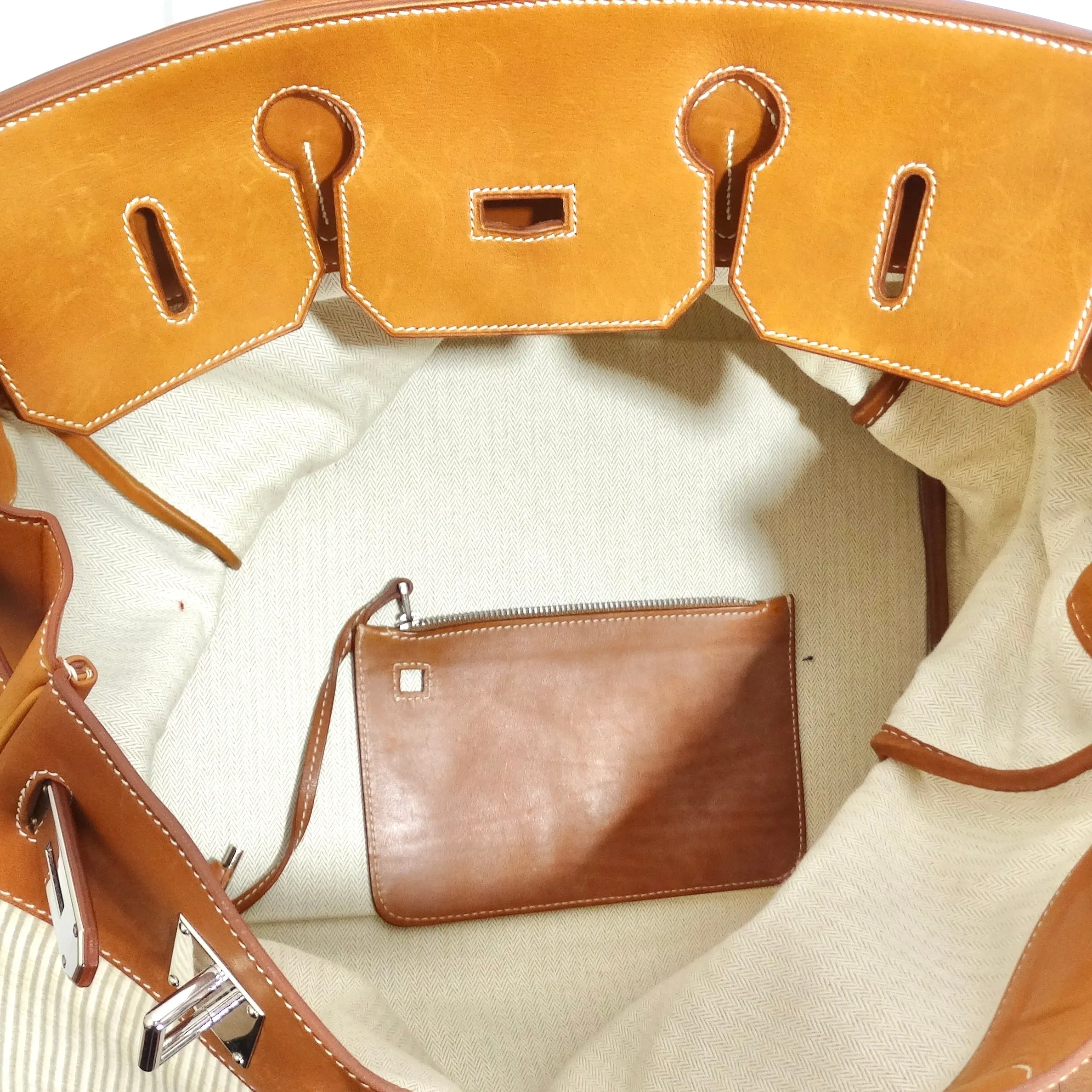 Hermes Birkin Bag 50cm in Barenia Crinoline
