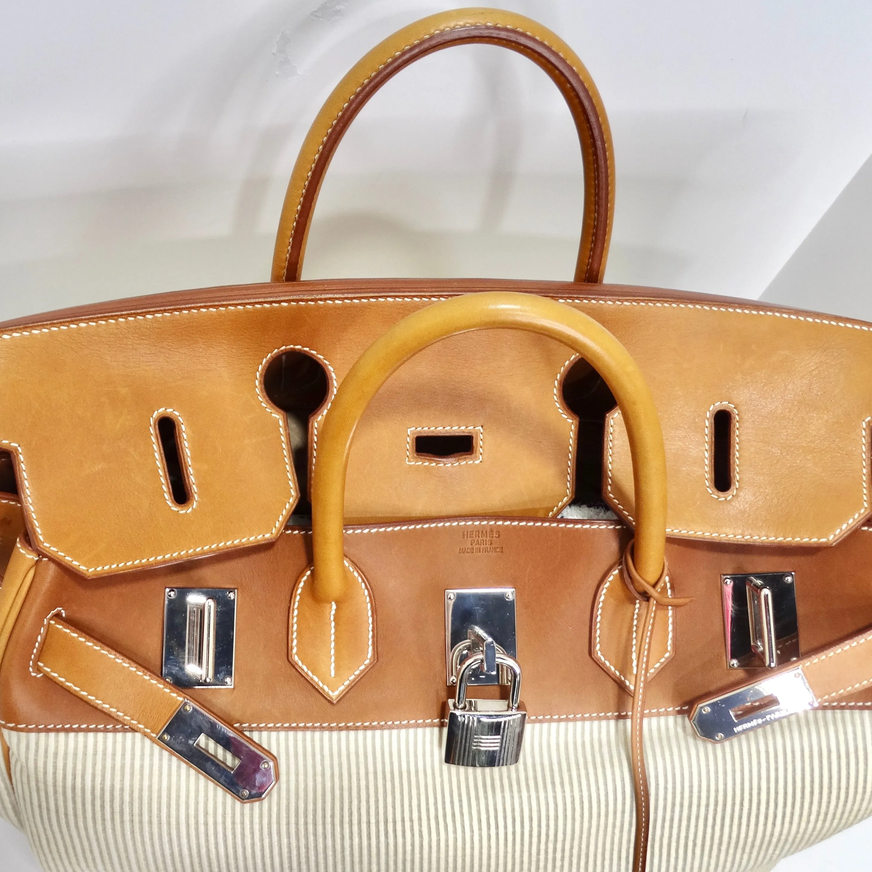 Hermes Birkin Bag 50cm in Barenia Crinoline