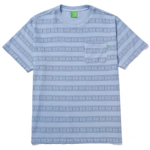 HUF Cooper Stripe S/S Knit light blue