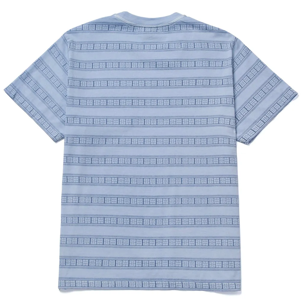 HUF Cooper Stripe S/S Knit light blue