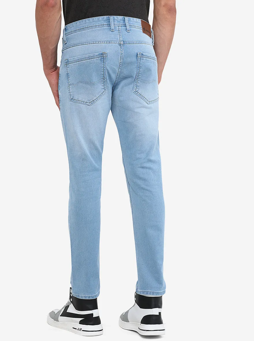 Ice Blue Washed Urban Fit Jeans | Greenfibre