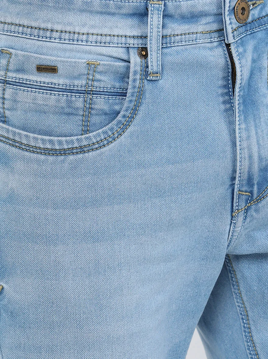 Ice Blue Washed Urban Fit Jeans | Greenfibre