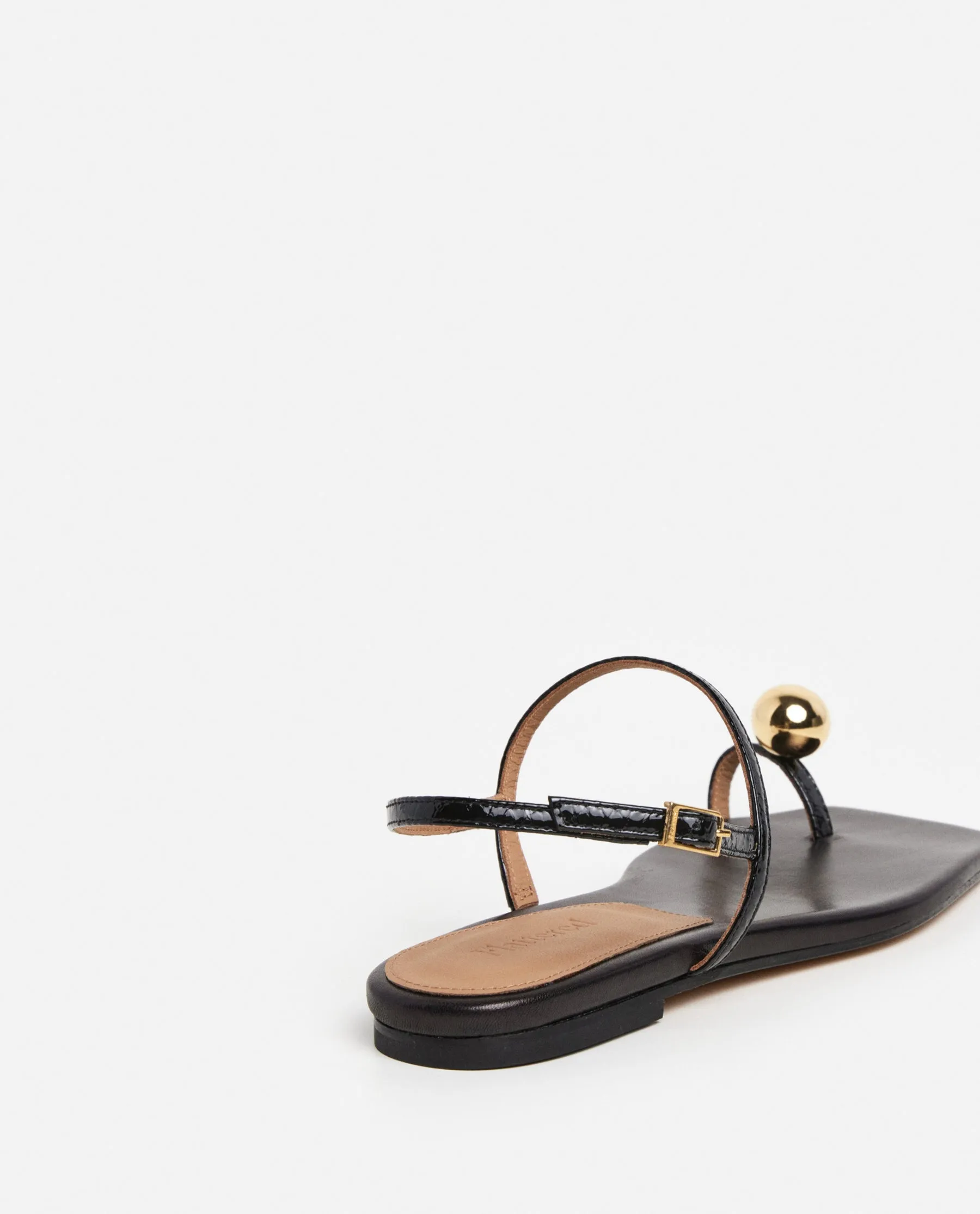 Idris Leather Snake Black