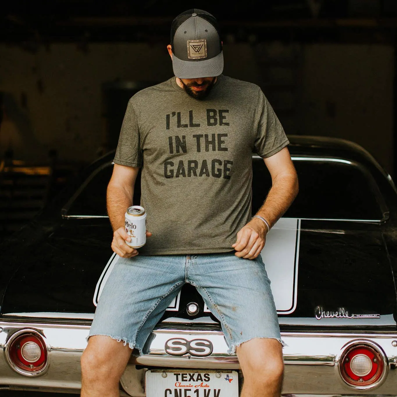 I'll be In the Garage Men's Shirt Small