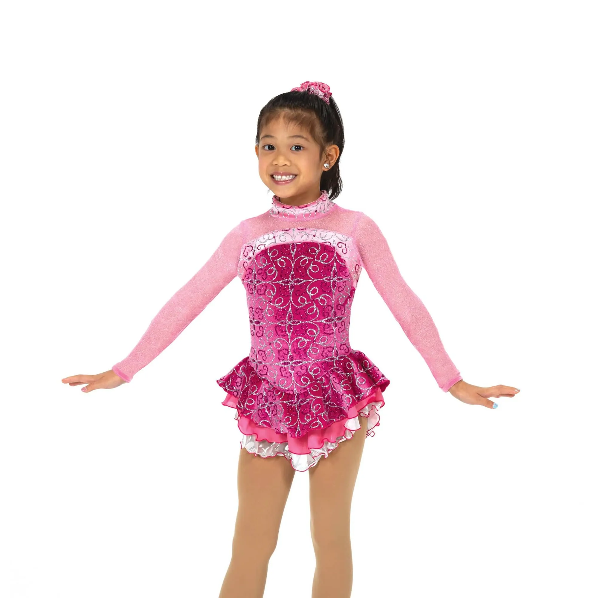 Jerry's 699 Tickled Pink Figure Skating Dress - Youth