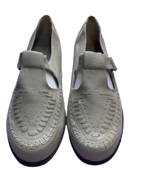 Jessica Sport Beige Leather Flats