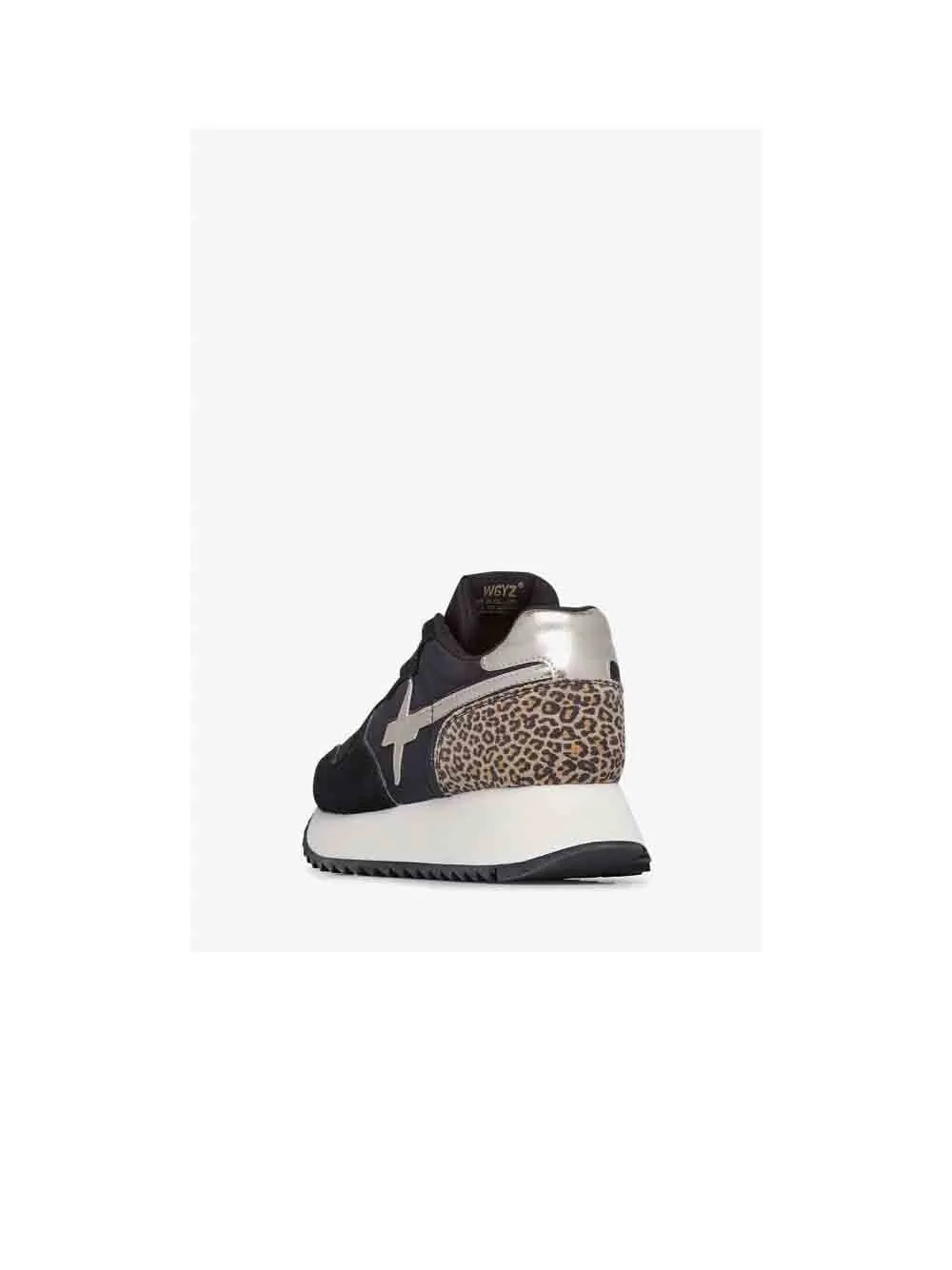 Jet W Suede Nylon Animalier - Black Platinum
